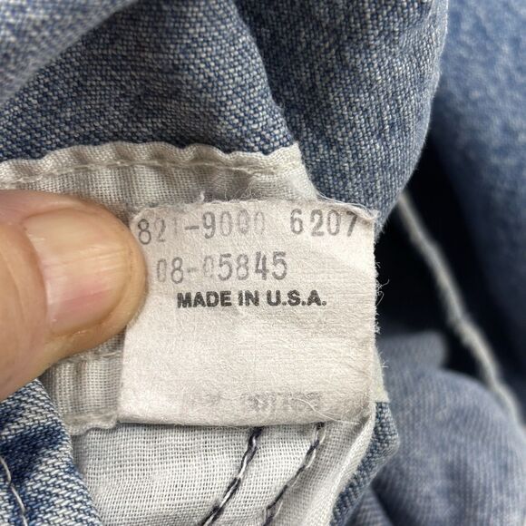 Rare Vtg OshKosh Vestbak Overalls Size 3T USA 80s Denim Paper Tag Great FADE - Picture 9 of 16